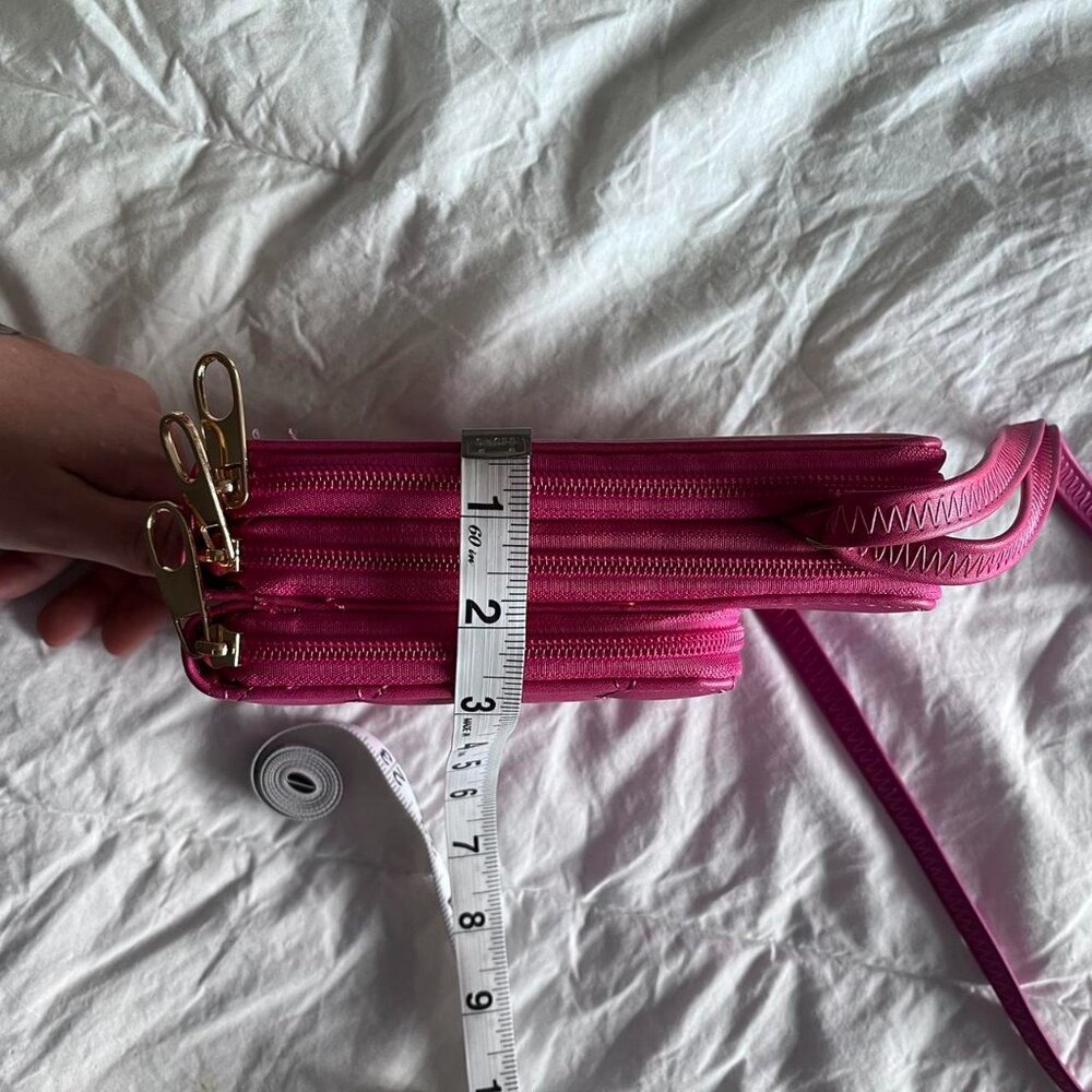 Hot Pink Quilted Heart Purse - Picture 7 of 7